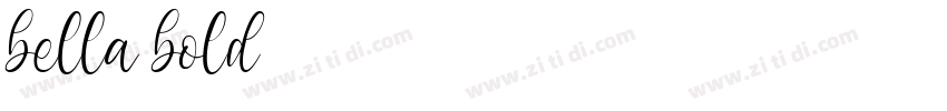 bella bold字体转换